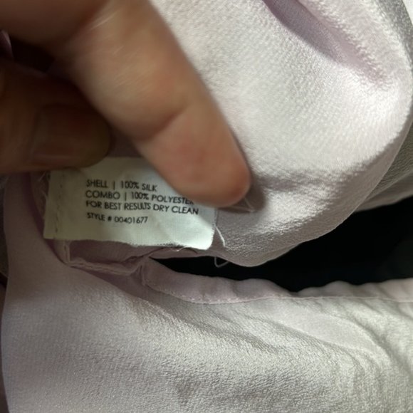 Club Monaco Top  Small Lined Outer fabric  100% Silk Lining 100% Polyester - Picture 4 of 4